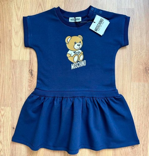 Vestito Moschino Marina Militare Bambina 2 Anni NUOVO Con Etichette Maglietta Estiva