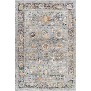Area Rugs Kaelee Traditional Light Gray/Dark Blue Area Rug - Picture 1 of 7