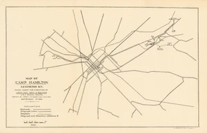 Mapa de Camp Hamilton, Lexington Kentucky, 1898. - Imagen 1 de 1