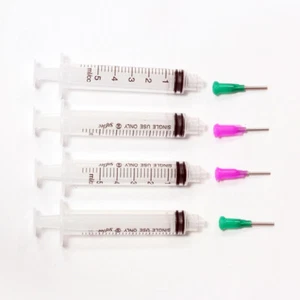 4 pieces Set of Glue Syringes To Attach Flat Back Crystals Using Viscosity Glues - Picture 1 of 2