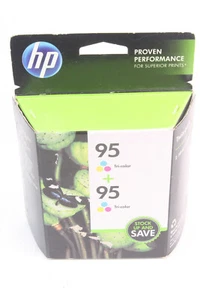 HP 95 Tri Color Ink Cartridge Twin Pack Genuine Expired JUN 2015 Free Shipping! - Picture 1 of 2