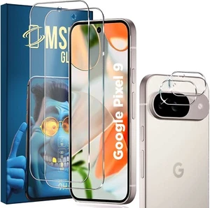 2X Schutzglas ( Display + Kamera ) für Google Pixel 9 Panzerfolie Full Screen 9H - Picture 1 of 8