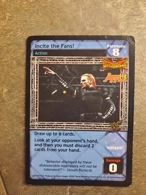 WWE WWF Raw Deal CCG - Incite the Fans - Rare - Jeff Hardy / Hardy Boyz - Image 1 of 3
