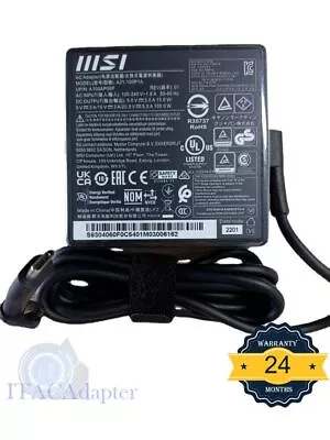 Genuine 100W USB-C Charger AC Adapter MSI Prestige 16 Evo A13M-259US A21-100P1A - Image 1 of 4