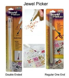 Jewel Picker Double Ended/One End for Rhinestone Bling Small Objects Craft Tool - Picture 1 of 3
