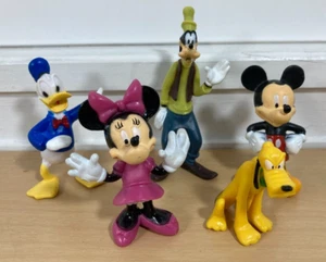 Disney Mickey Mouse & friends Goofy Minnie Donald Pluto 2-3" figures cake topper - Picture 1 of 5