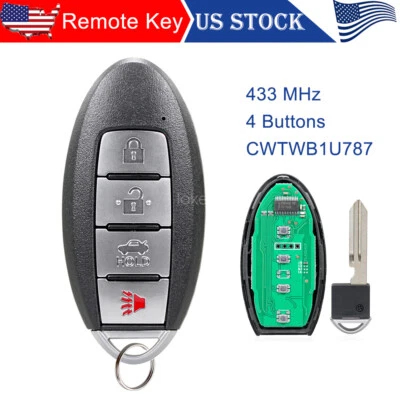 PARA INFINITI M37 M56 2011-2013 LLAVE INTELIGENTE MANDO A DISTANCIA ENTRADA SIN LLAVE CWTWB1U787 Foto 1 de 4