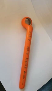 Sibille 1000V Insulated Single Head Cranked Ring Electrical Industrial Spanner - Picture 1 of 12