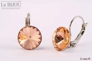 Le Bijou Brisur Ohrringe Swarovski Kristalle 12 mm, Farbwahl - Bild 1 von 8