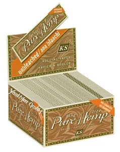2 Boxen Smoking PURE HEMP 100% Hanf ungebleichtes King Size Paper 100 x 33 KS - Bild 1 von 3