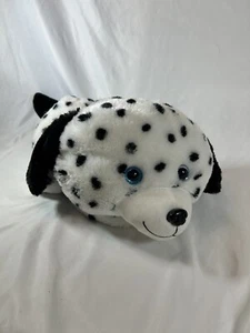Calpeluche negro blanco cachorro peluche manchas animales de peluche ojos azules dálmatas - Imagen 1 de 5