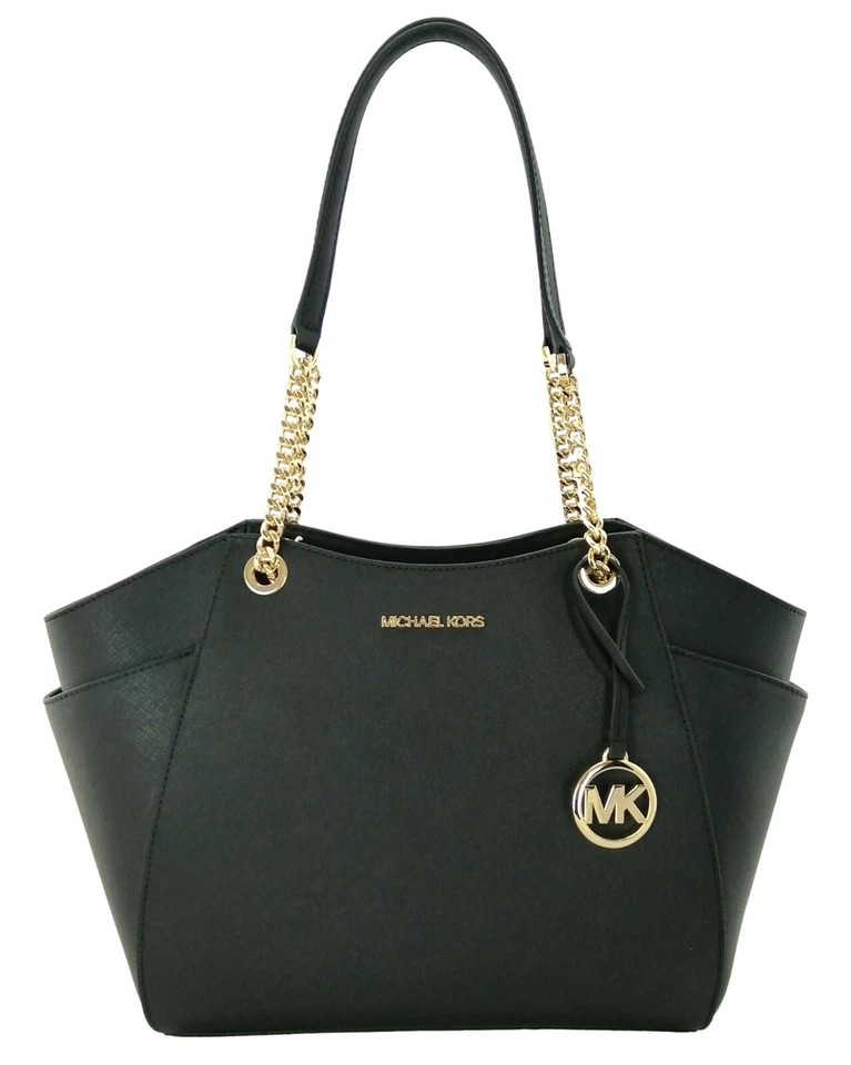 Michael Kors Shoulder Bag Black Medium to Large Top Zip Tote Leather Handbag - Image 1 of 4