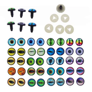 10 Pairs 16mm Doll Toy Safety Eye Buttons Glass Dragon Eye DIY Decoration Crafts - Picture 1 of 4