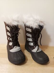 Women's Fake Faux Fur-lined Boots Size 5