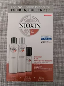 Nioxin System 4 Colored Hair Progressed Thinning Shampoo +Conditioner +Treatment - Picture 1 of 6