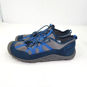 Merrell Big Kids Boys 7 Hydro Lagoon Water Shoes/Hiking Sneakers Blue Bungee Cor - Picture 1 of 11