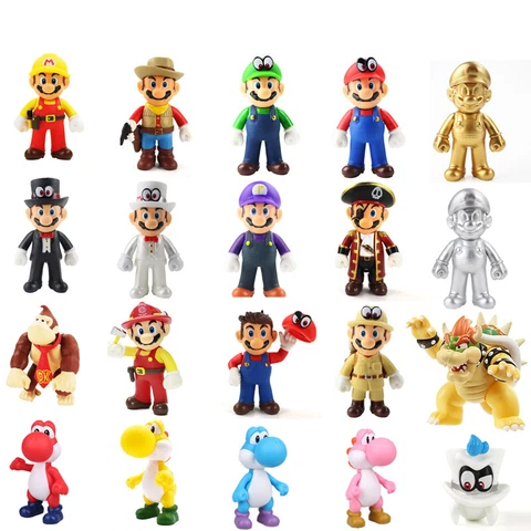 Super Mario Bros. Odyssey Collectible Plastic PVC Action Figure Doll Toy Cover