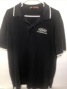 Camiones de bomberos Toyne Harriton azul marino polo con tuberías blancas - talla grande - Imagen 1 de 4