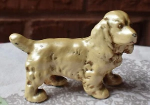 Figura miniatura de perro Cocker Spaniel de metal fundido DE COLECCIÓN - Imagen 1 de 5