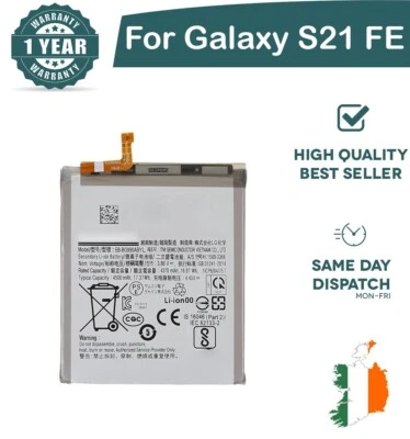 Replacement Battery For Samsung Galaxy S21 FE 5G Battery 4500mAh EB-BG990ABY New - Image 1 of 4