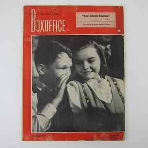 Boxoffice Magazine National Film Weekly George Petty Pinup Girl Vintage 1946 - Imagen 1 de 13