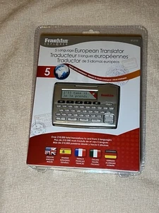 Franklin ET-2105 5 Language European Translator Travel With Confidence - Picture 1 of 5