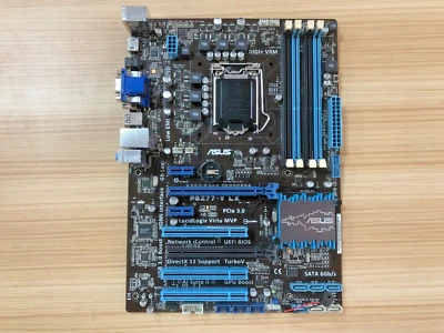 ASUS P8Z77-V LX LGA1155 Intel Z77 HDMI SATA3 DDR3 ATX Motherboard Tested - Photo 1/4