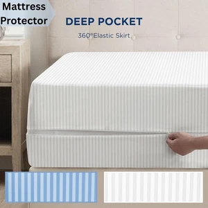 ZIPPED COVER MATTRESS PROTECTOR ANTI BED BUG TOTAL ENCASMENT DOUBLE KING SIZE - Picture 1 of 24