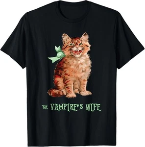 T-shirt à capuche chat femme vampire - Photo 1/18