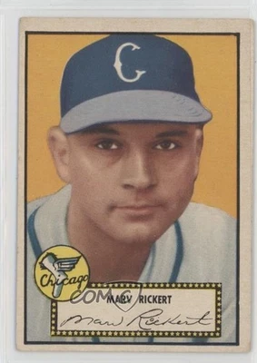 1952 Topps Marv Rickert (Black Back) #50 Rookie RC - Image 1 of 2