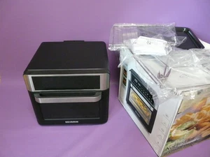 SEVERIN TO 9579 2-in-1 Toastofen & Heißluftfritteuse, AirFryer 25L 2200W schwarz - Bild 1 von 10