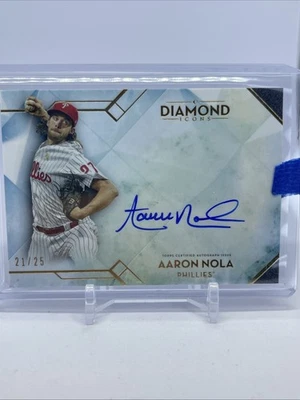 2020 Topps Diamond Icons Auto Aaron Nola 21/25 - Image 1 of 4