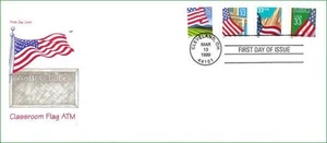 House of Farnam # 3283 Flag Over Chalkboard FD & UO Combo on # 10 envelope - Picture 1 of 2