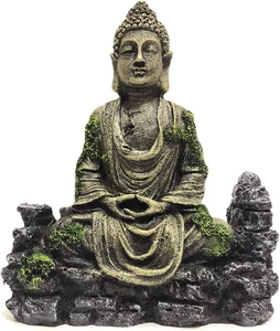 Aquarium Buddha Statue Decorations - Aquarium Decor Ornament Fish Tank Buddha St - Picture 1 of 12