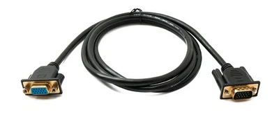 SYSTEM-S D Sub15 Cable 150cm HD VGA 15 Pin Male to Female DB15 - Image 1 of 4