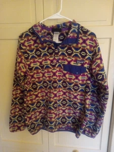 Patagonia Womens Synchilla Snap T Fleece Aztec 1/4 Snap Size Small - Picture 1 of 11