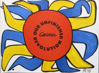 Litografía Alexander Calder Nuestra Revolución Inacabada SOL Mourlot 22-1/4 x 30 Foto 1 de 3