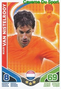 RUUD VAN NISTELROOY # NEDERLAND CARD MATCH ATTAX STARS MONDIALE 2010 TOPPS - Picture 1 of 2