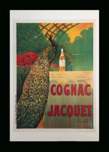 COGNAC JACQUET Framed Vintage Wine & Spirit Advertisement Book Plate Print - Picture 1 of 1