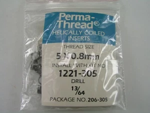 5M-0.80 Thread Repair Inserts, Perma-Thread - Bild 1 von 2