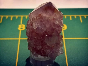 Nice! "Thumbnail" Amethyst Spirit Cactus Crystal Specimen on base - South Africa - Picture 1 of 12