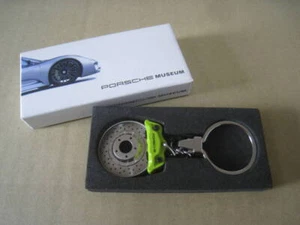 Porsche Schlüsselanhänger Bremsscheibenform Säuregrün Neuheit - Bild 1 von 6