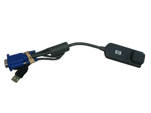 HP 520-341-510 KVM USB VGA CAT5 Interface Adapter Cable | Tested Working - Afbeelding 1 van 6