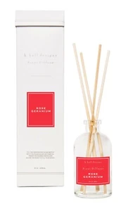 k hall designs Rose Geranium Diffusion Set Reed Diffuser Neu Box   - Bild 1 von 1