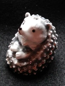 Hedgehog Gray w/ Clear Rhinestone Jewelry Trinket Box 1959931 NWT - Picture 1 of 7