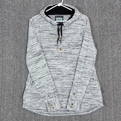 Beautiful Giant Hoodie Mens Large Heather Black Gray Pullover Sweatshirt - Image 1 of 4