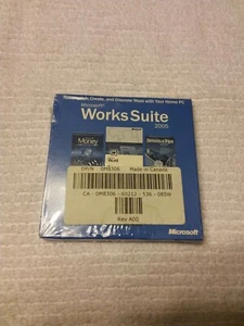CD Dell Microsoft Works Suite para PC 2005 nuevo sellado con clave de producto - Imagen 1 de 2