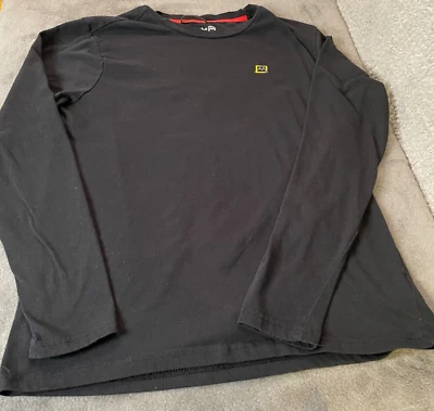 Camiseta Avalanche Para Hombre S Negra Logo Gráfico Aire Libre Senderismo Montaña Escalada Foto 1 de 4