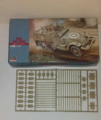 M4A1 HALFTRACK  HASEGAWA KIT MT 7   1/72 + VARI ACCESSORI ESCI - Immagine 1 di 4