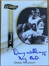 2009 Press Pass Classic Champ DOUG WILLIAMS INSCRIBED AUTO INSCRIPTION “Big Red”